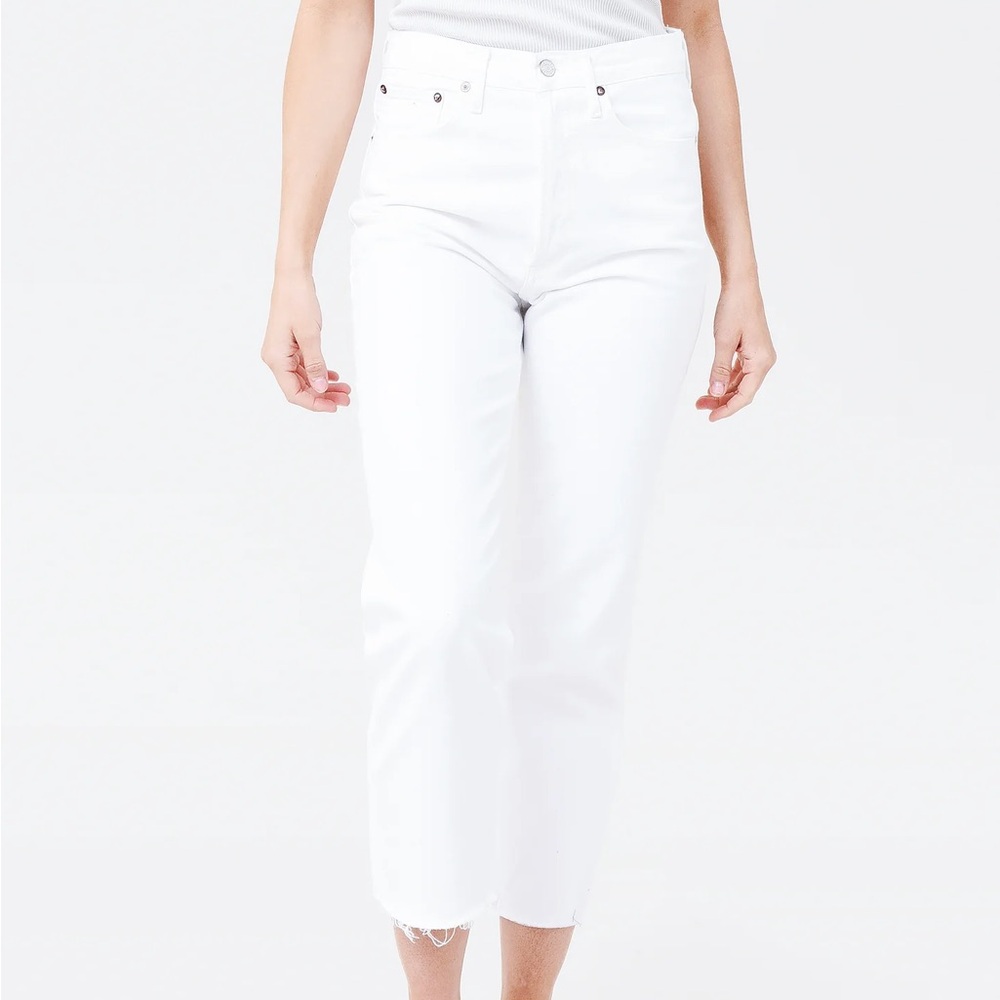 AGOLDE 90s Crop Jeans in White